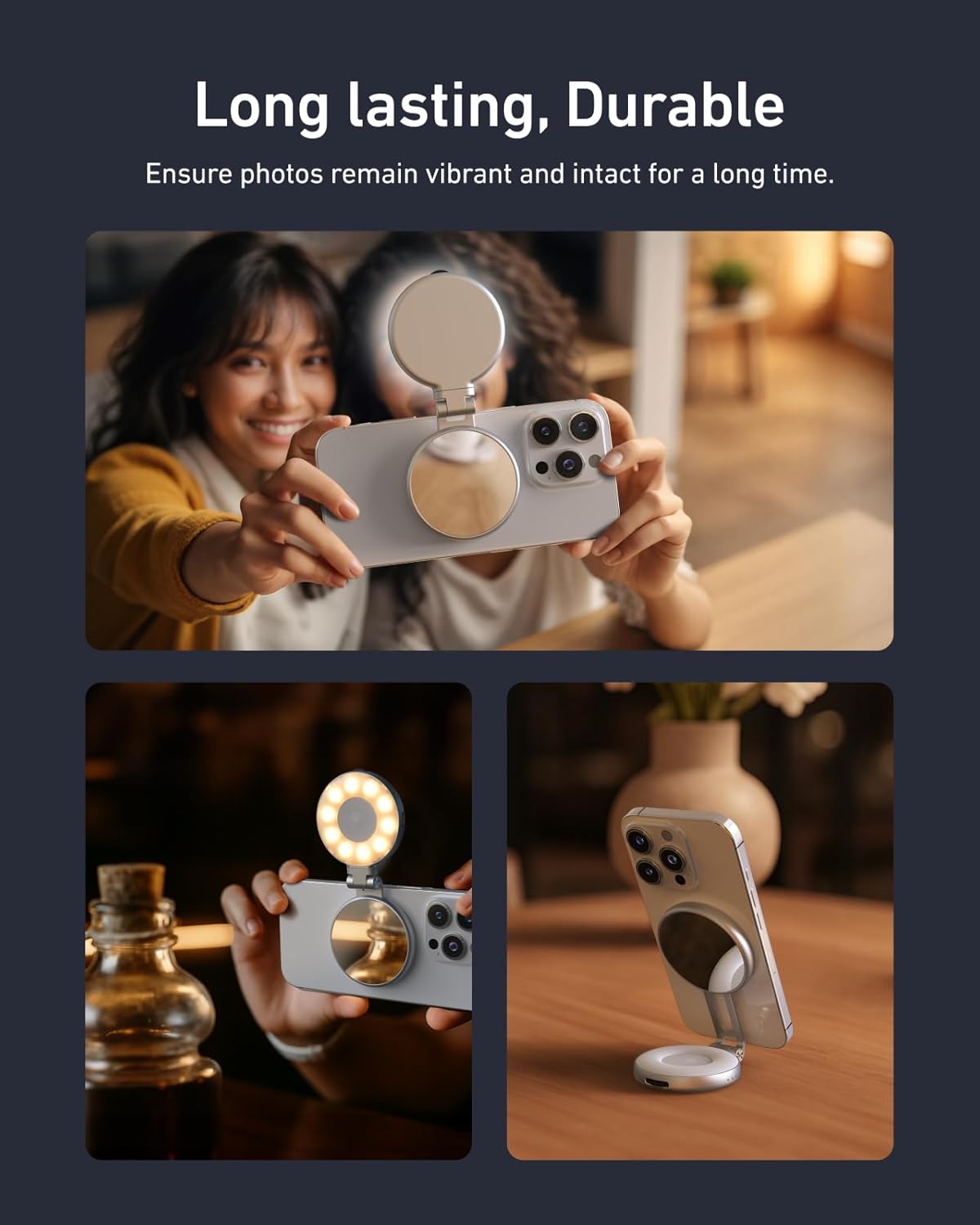 Lumeo™  ✨ 3-in-1 Magnetic Beauty Selfie Light for Phones