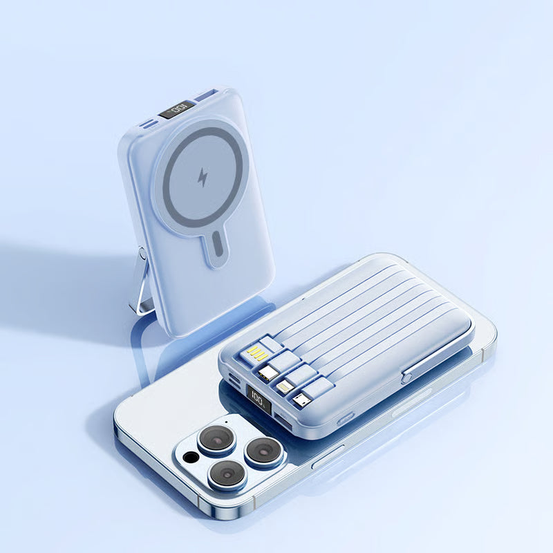 đ Magnetic Power Bank - 10000mAh Wireless Portable Charger âĄ