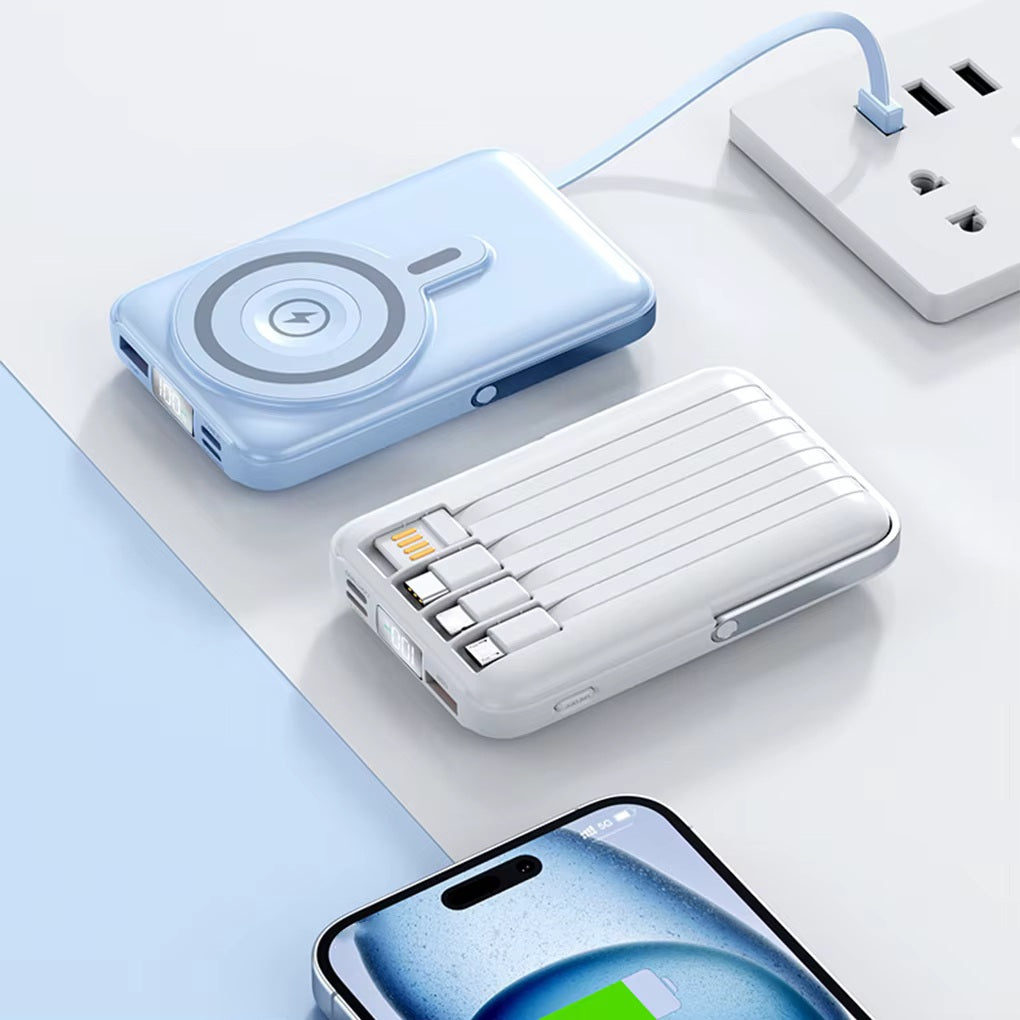 🔋 Magnetic Power Bank - 10000mAh Wireless Portable Charger ⚡