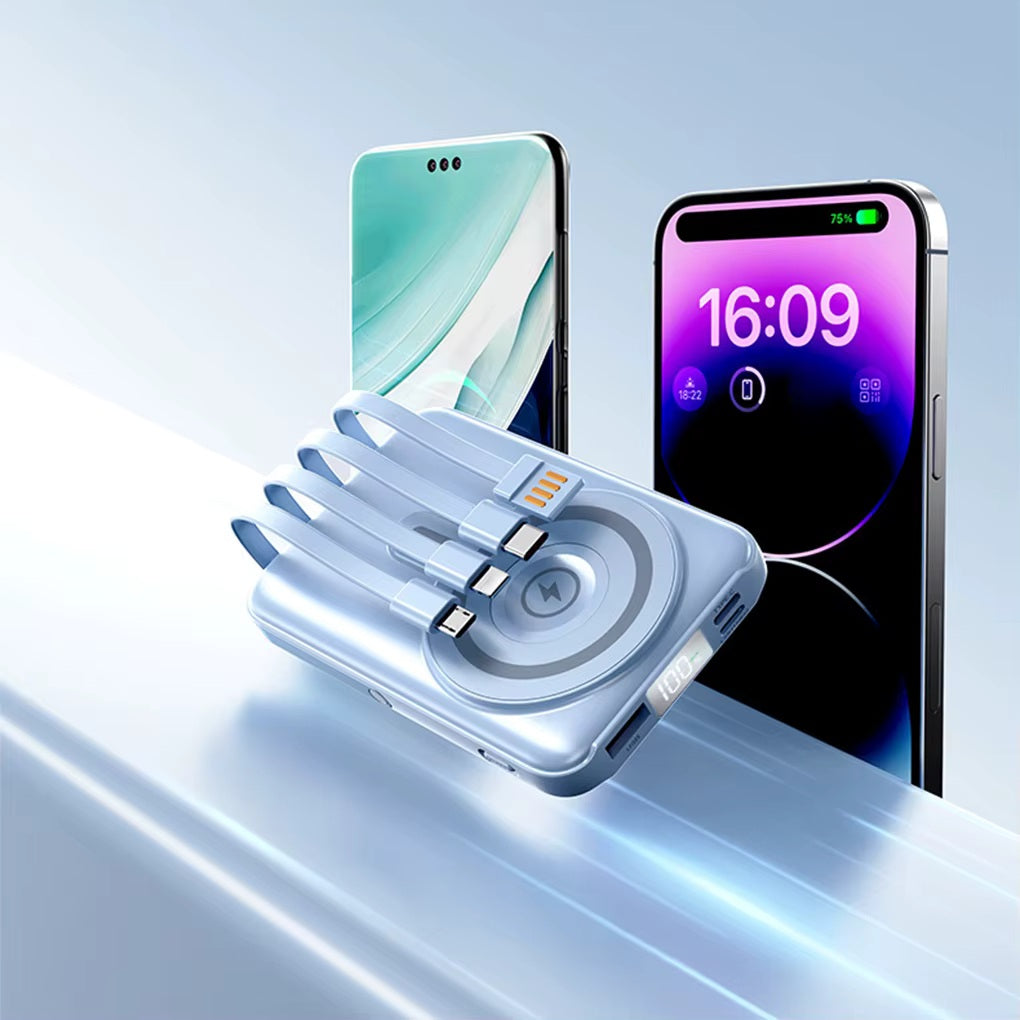 🔋 Magnetic Power Bank - 10000mAh Wireless Portable Charger ⚡