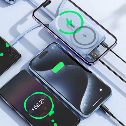 🔋 Magnetic Power Bank - 10000mAh Wireless Portable Charger ⚡