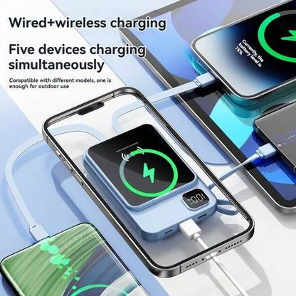 🔋 Magnetic Power Bank - 10000mAh Wireless Portable Charger ⚡