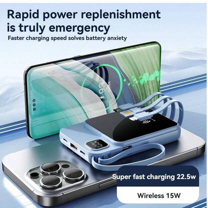 🔋 Magnetic Power Bank - 10000mAh Wireless Portable Charger ⚡