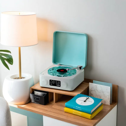 Haut Parleur Bluetooth avec Lecteur de Vinyl